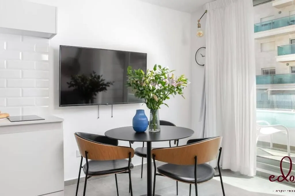 דירה יפהפייה עם מרפסת 100 מטר מהים - By Edom Apartment Eilat